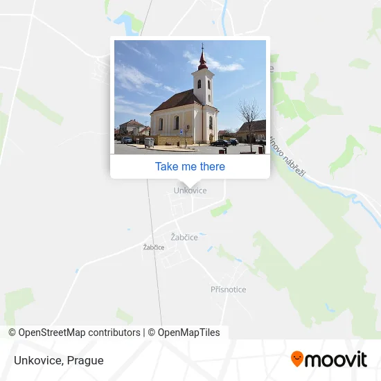 Карта Unkovice