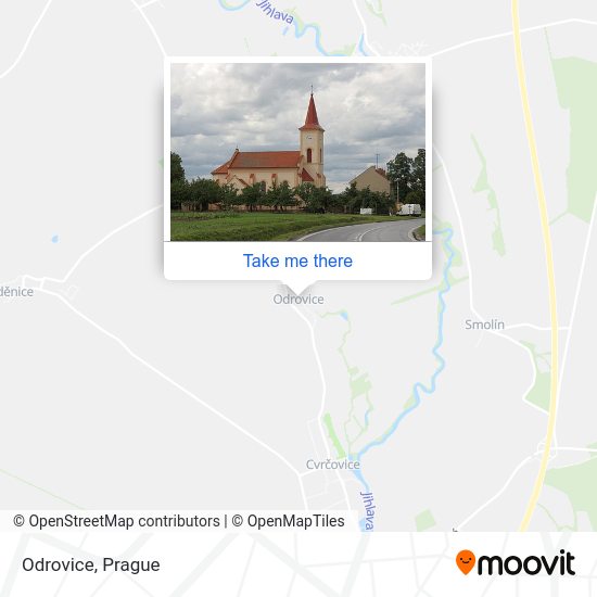 Odrovice map