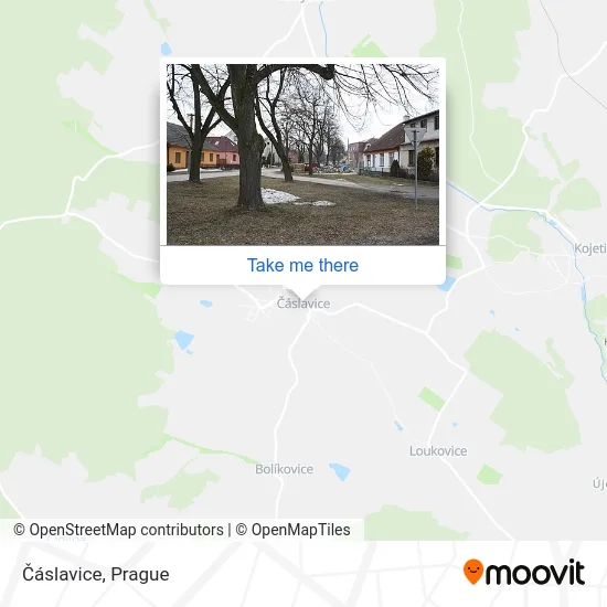 Карта Čáslavice
