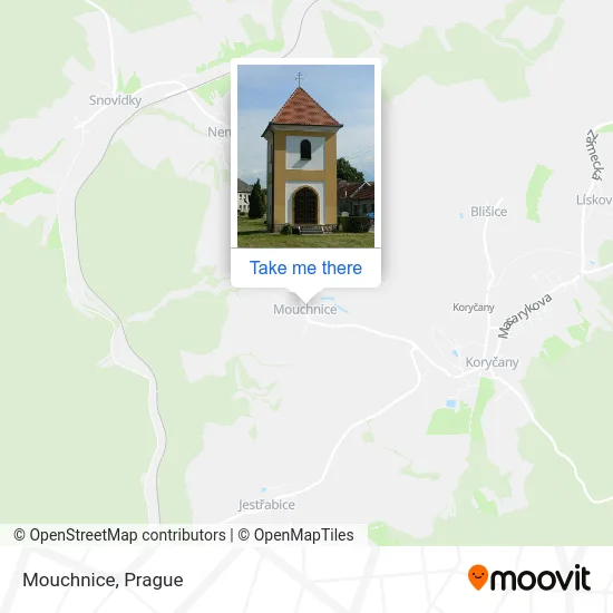 Карта Mouchnice