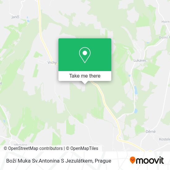 Boží Muka Sv.Antonína S Jezulátkem map