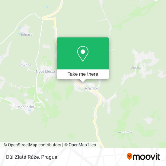 Důl Zlatá Růže map