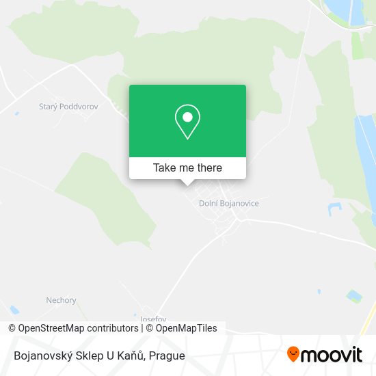 Bojanovský Sklep U Kaňů map