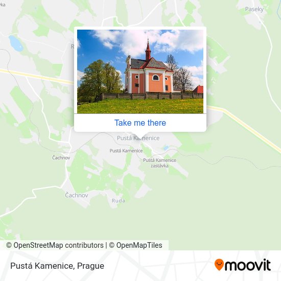 Карта Pustá Kamenice