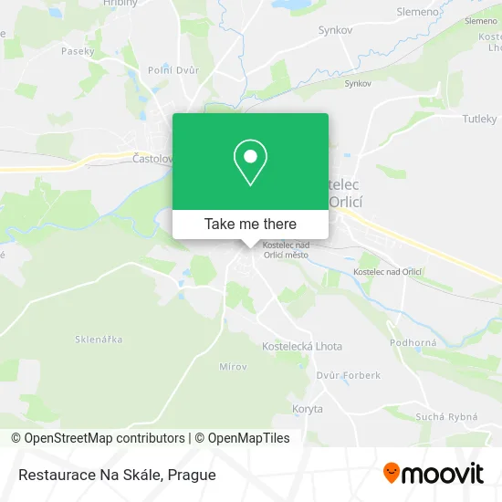 Карта Restaurace Na Skále