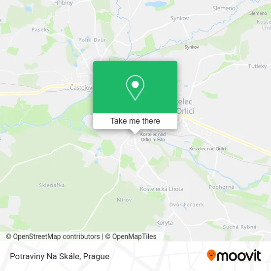 Карта Potraviny Na Skále