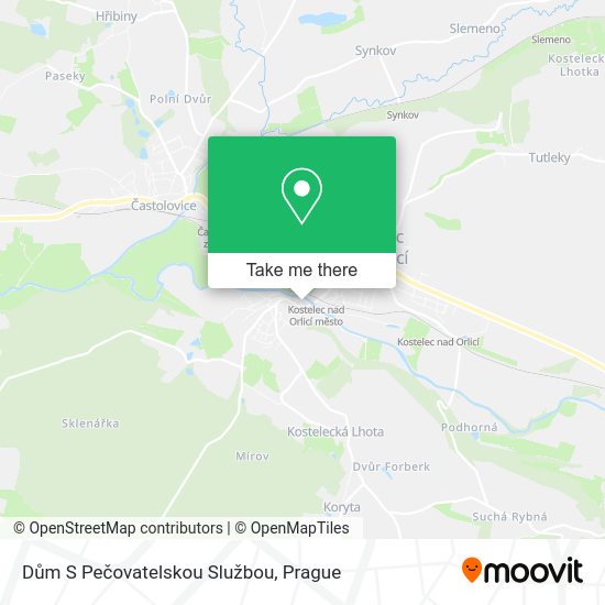 Dům S Pečovatelskou Službou map