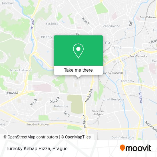 Turecký Kebap Pizza map