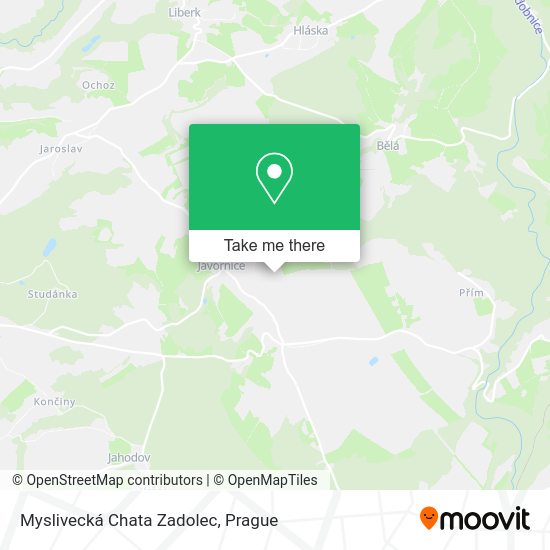 Карта Myslivecká Chata Zadolec