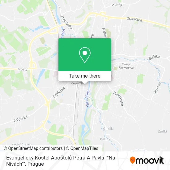 Evangelický Kostel Apoštolů Petra A Pavla ""Na Nivách"" map