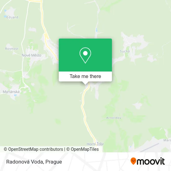 Карта Radonová Voda
