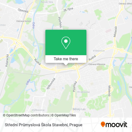 Střední Průmyslová Škola Stavební map