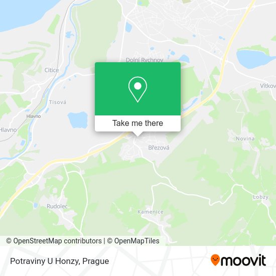 Карта Potraviny U Honzy