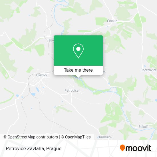 Petrovice Závlaha map