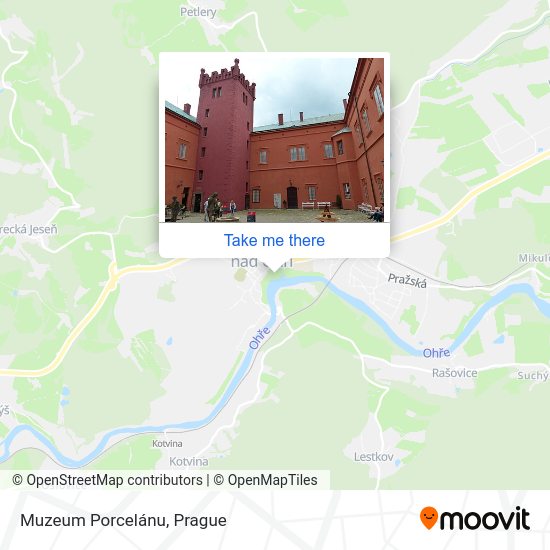 Карта Muzeum Porcelánu