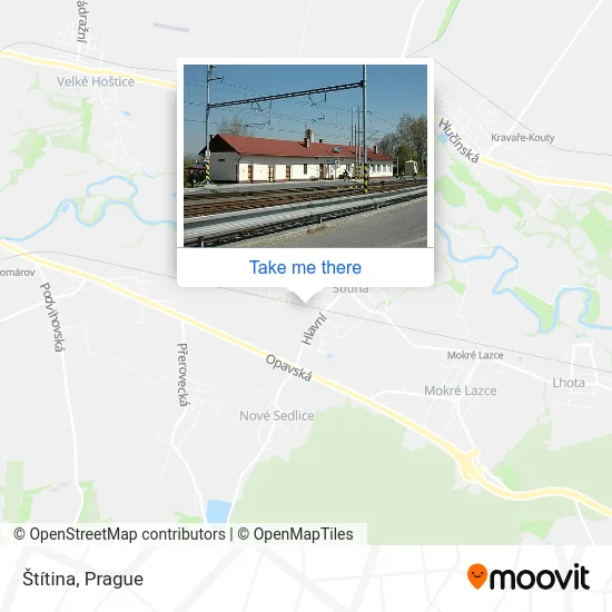 Карта Štítina