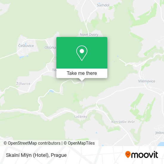 Skalní Mlýn (Hotel) map