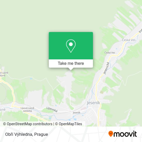 Obří Výhledna map