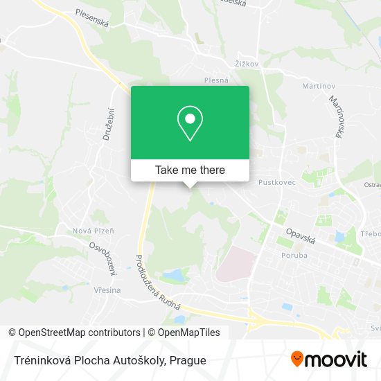 Tréninková Plocha Autoškoly map