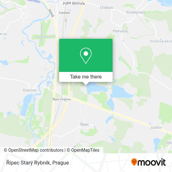 Řípec Starý Rybník map