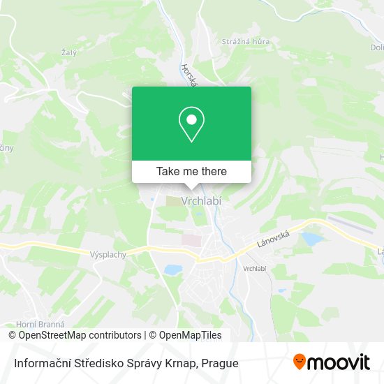 Informační Středisko Správy Krnap map