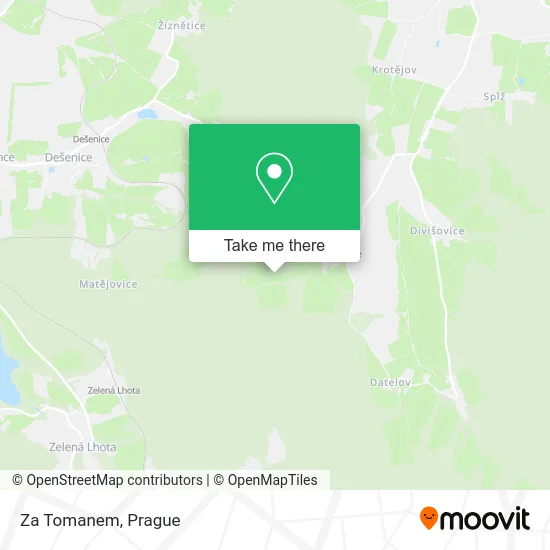 Карта Za Tomanem