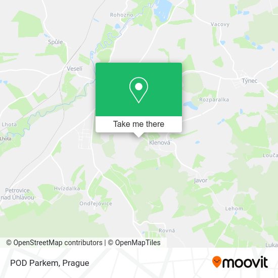 Карта POD Parkem