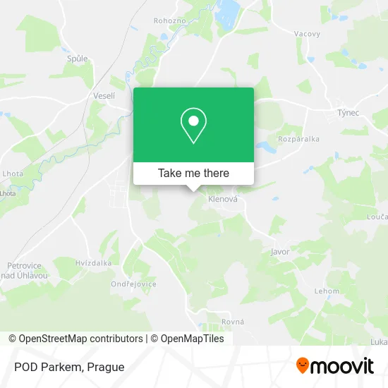 Карта POD Parkem