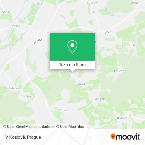 Карта V Kozlově