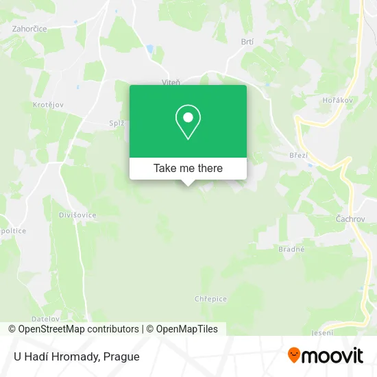 Карта U Hadí Hromady