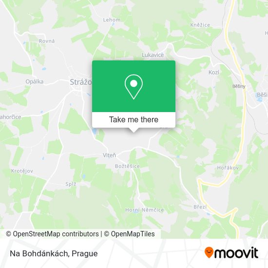 Карта Na Bohdánkách