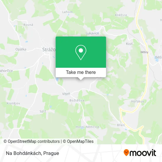 Карта Na Bohdánkách