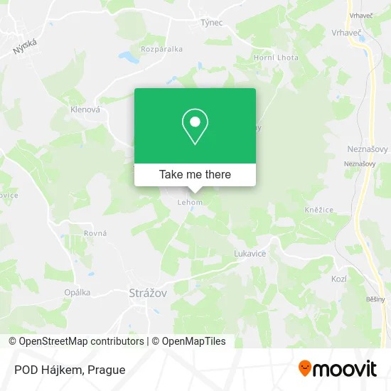 Карта POD Hájkem