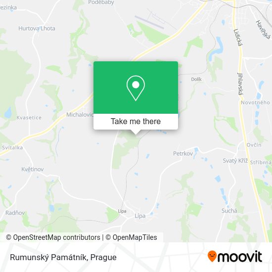 Rumunský Památník map