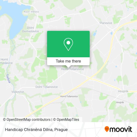 Handicap Chráněná Dílna map