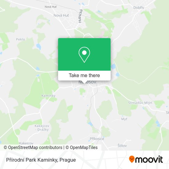 Přírodní Park Kamínky map