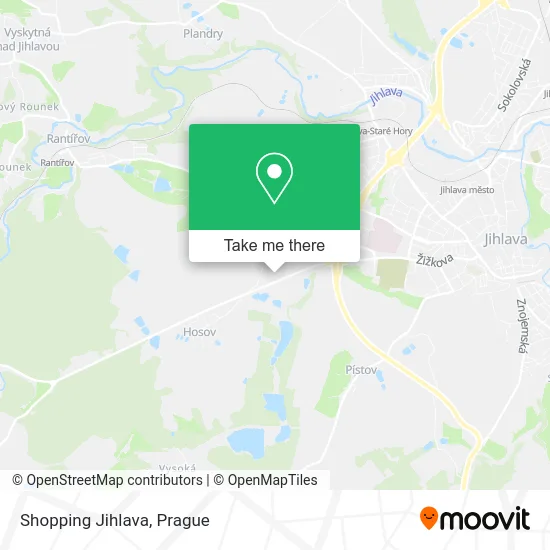 Карта Shopping Jihlava