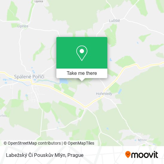 Labežský Či Pouskův Mlýn map