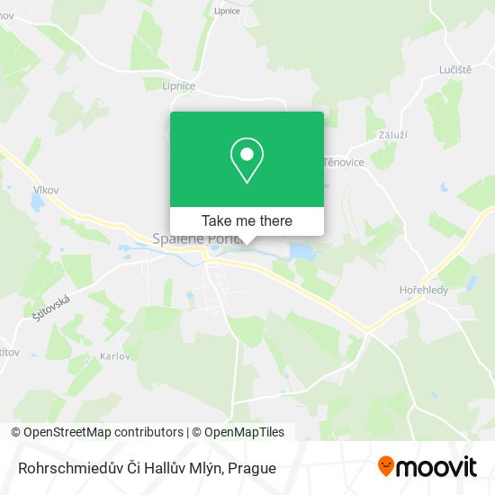 Rohrschmiedův Či Hallův Mlýn map