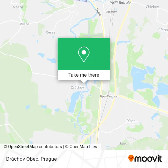 Карта Dráchov Obec