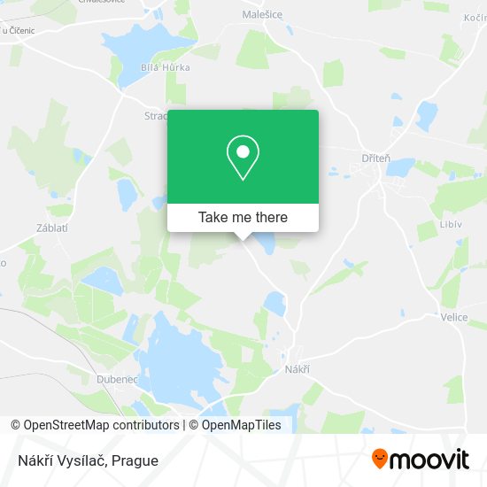 Nákří Vysílač map