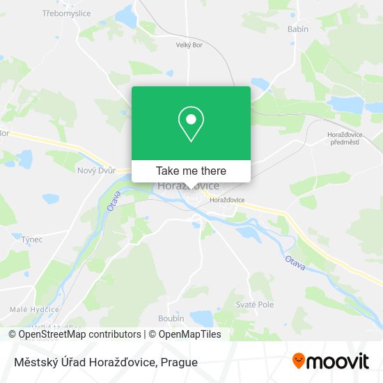 Městský Úřad Horažďovice map