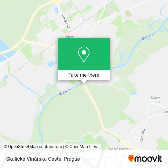 Карта Skalická Vinárska Cesta