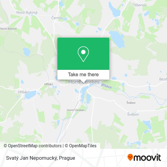 Svatý Jan Nepomucký map