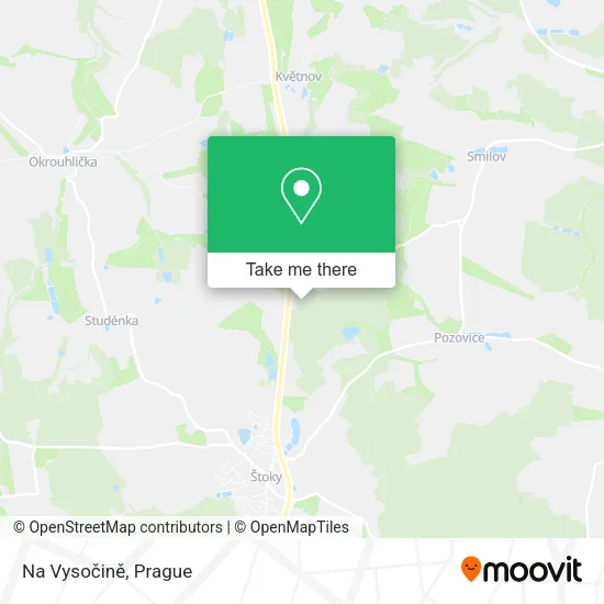 Карта Na Vysočině