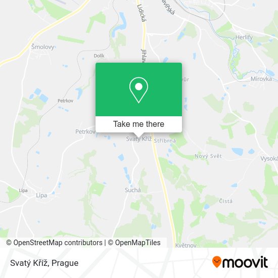 Svatý Kříž map