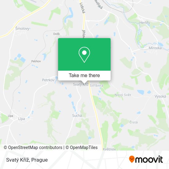 Svatý Kříž map