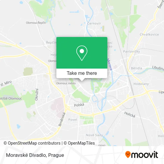 Карта Moravské Divadlo