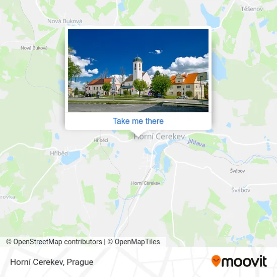 Карта Horní Cerekev