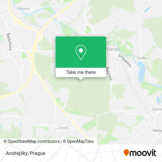 Карта Andrejšky